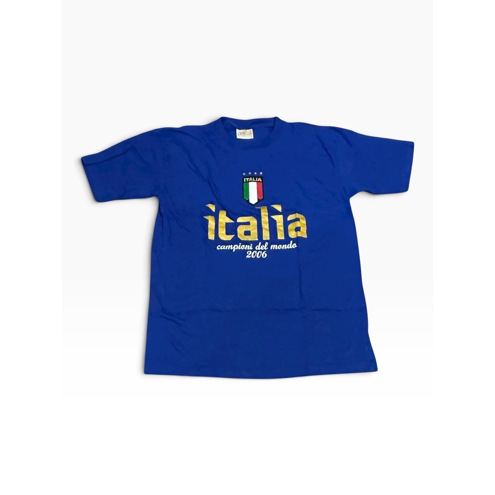 Lemon Collection Italia T-Shirt Mens Medium Blue 2006 World Cup Tee